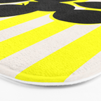 Still life- yellow stripe Bath Mat Gallery Image 3