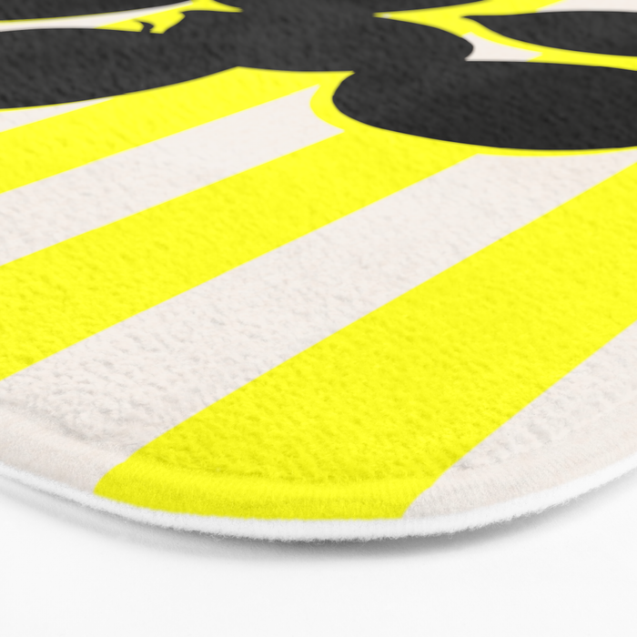 Still life- yellow stripe Bath Mat Gallery Image 3