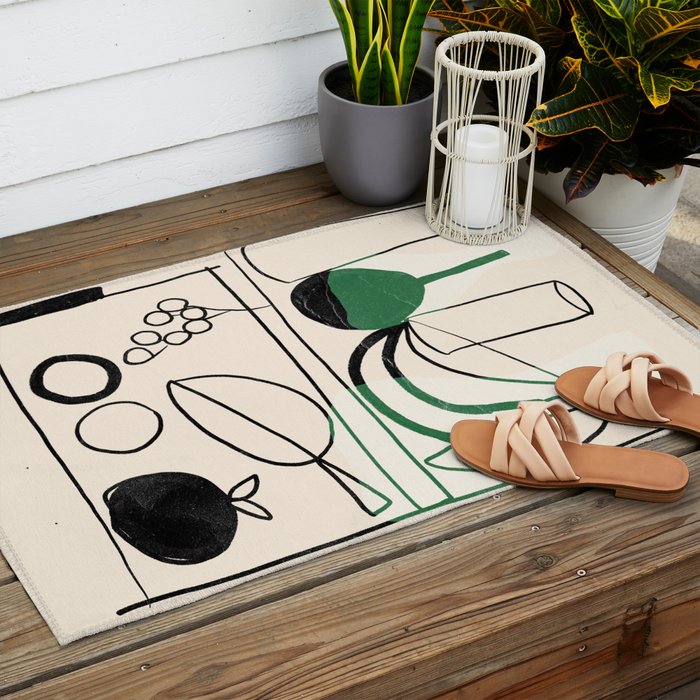 Minimalist Still Life 15 Outdoor Rug Gallery Image 2