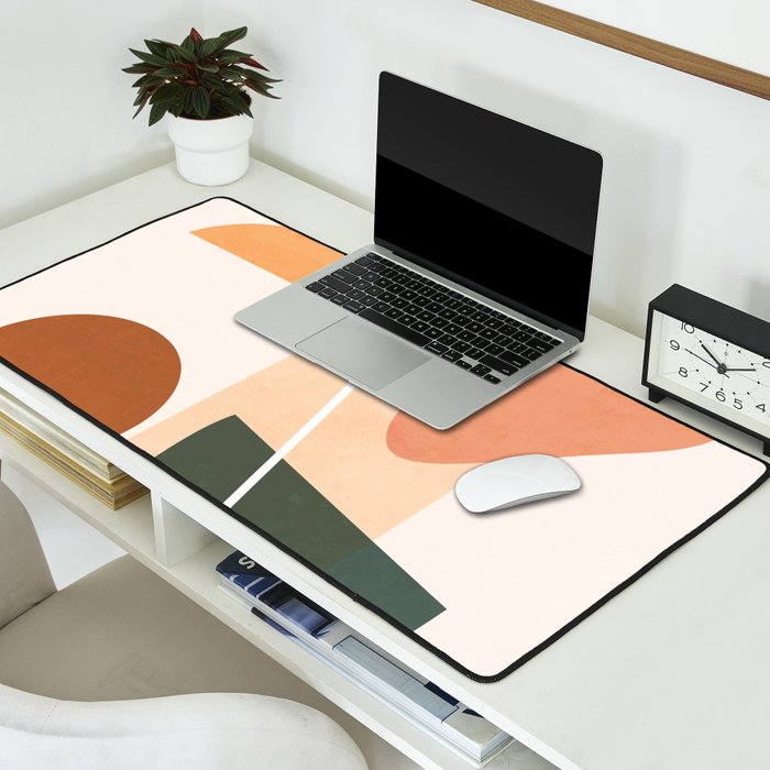 Minimal Abstract Shapes 14 Desk Mat Gallery Image 2