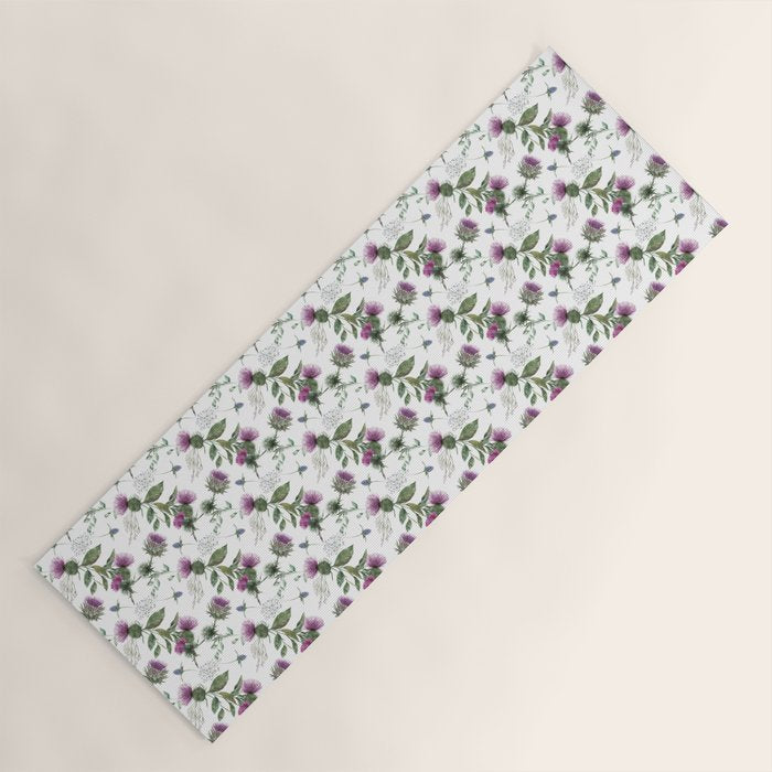 Scottish Thistle Yoga Mat Gallery Image 1