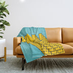 Chill Chill Chill! | Blue Edition Throw Blanket Gallery Image 1