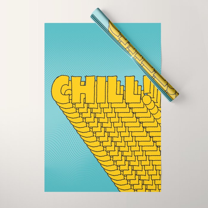 Chill Chill Chill! | Blue Edition Wrapping Paper Gallery Image 1