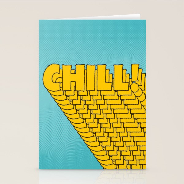 Chill Chill Chill! | Blue Edition Stationery Card Gallery Image 2