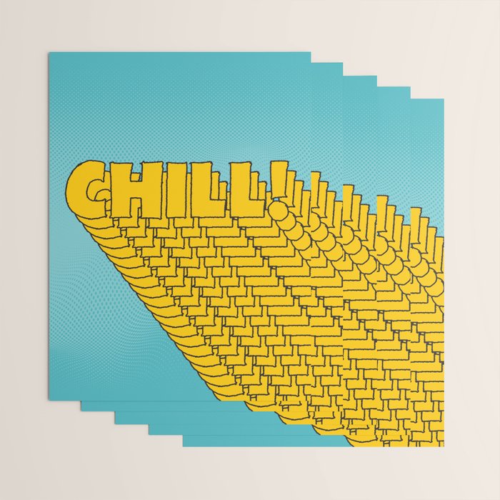 Chill Chill Chill! | Blue Edition Wrapping Paper Gallery Image 3
