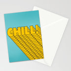 Chill Chill Chill! | Blue Edition Stationery Card Gallery Image 2