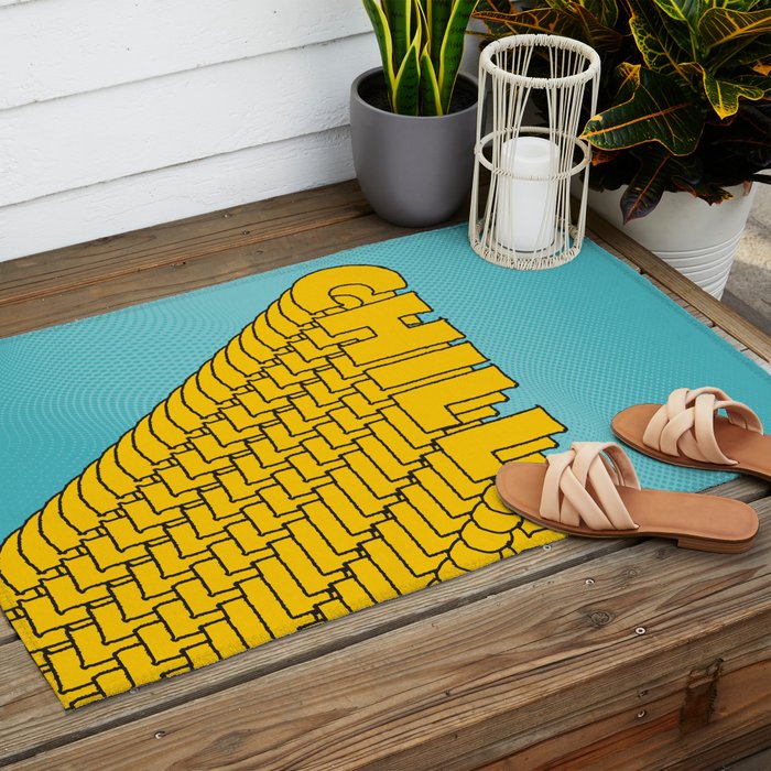 Chill Chill Chill! | Blue Edition Outdoor Rug Gallery Image 2