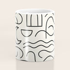 Mediterranean Minimal Line Art Pattern Coffee Mug Gallery Image 4