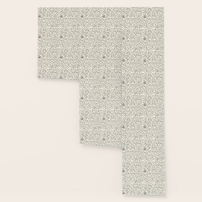 Mediterranean Minimal Line Art Pattern Wallpaper Gallery Image 3