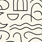 Mediterranean Minimal Line Art Pattern Coffee Mug Gallery Image 2