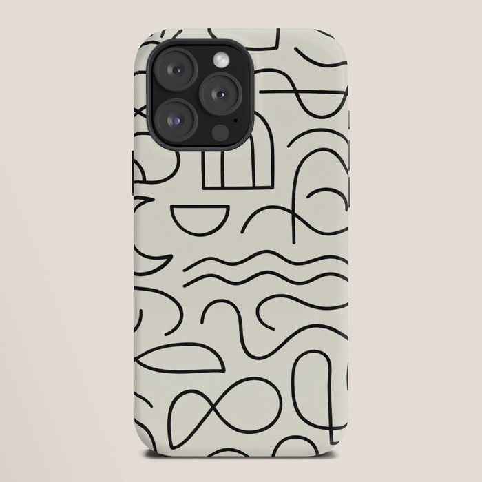 Mediterranean Minimal Line Art Pattern iPhone Case Gallery Image 12