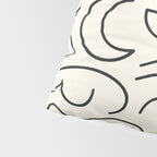 Mediterranean Minimal Line Art Pattern Pillow Sham Gallery Image 4