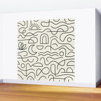 Mediterranean Minimal Line Art Pattern Wall Mural Gallery Image 2