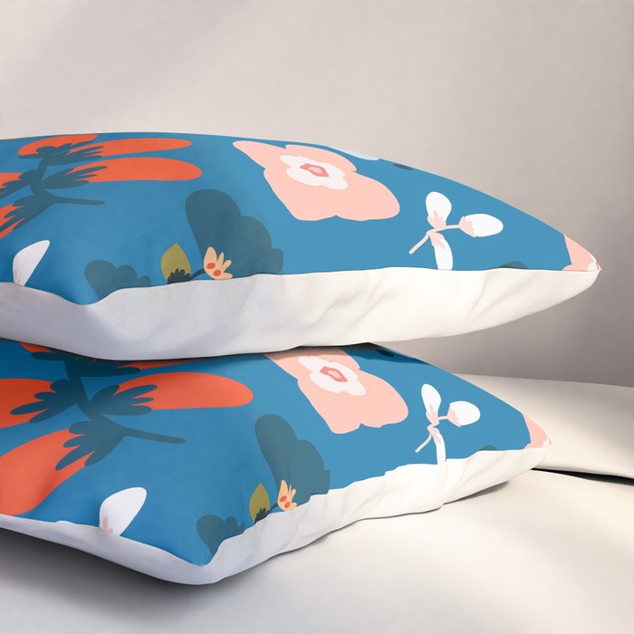 Folk floral Pillow Sham Gallery Image 3