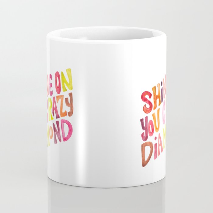 Shine On You Crazy Diamond - Rainbow Palette Coffee Mug Gallery Image 4