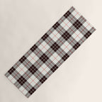 White Tartan with Black and Red Stripes Yoga Mat Gallery Image 1