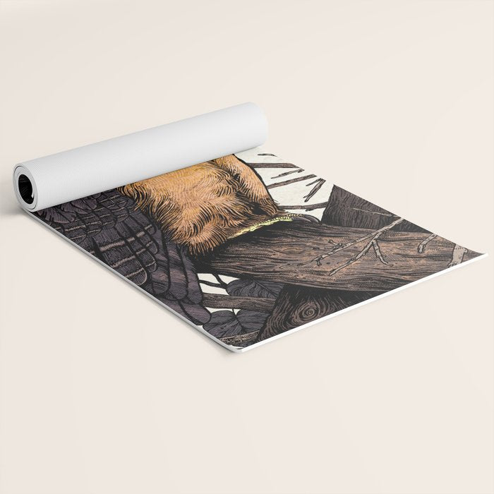 Spectacled Owl Yoga Mat Gallery Image 2