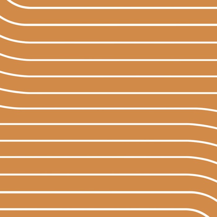Minimal Line Curvature LXXXIII 70s Orange Mid Century Modern Arch Abstract Coffee Mug Gallery Image 2