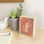 Trippy tiger in red Mini Art Print Gallery Image 2