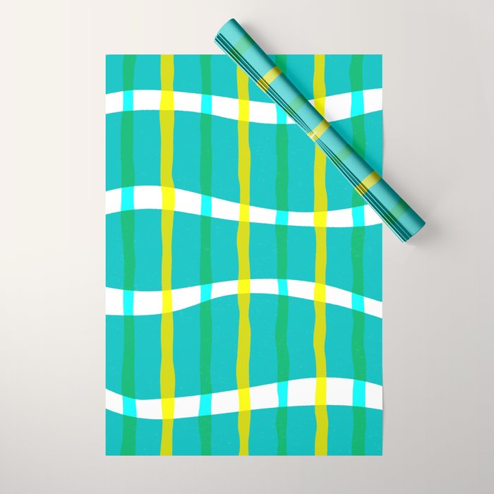 Groovy Plaid Wrapping Paper Gallery Image 1