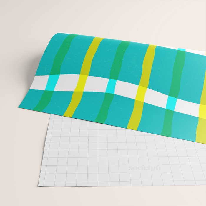 Groovy Plaid Wrapping Paper Gallery Image 2