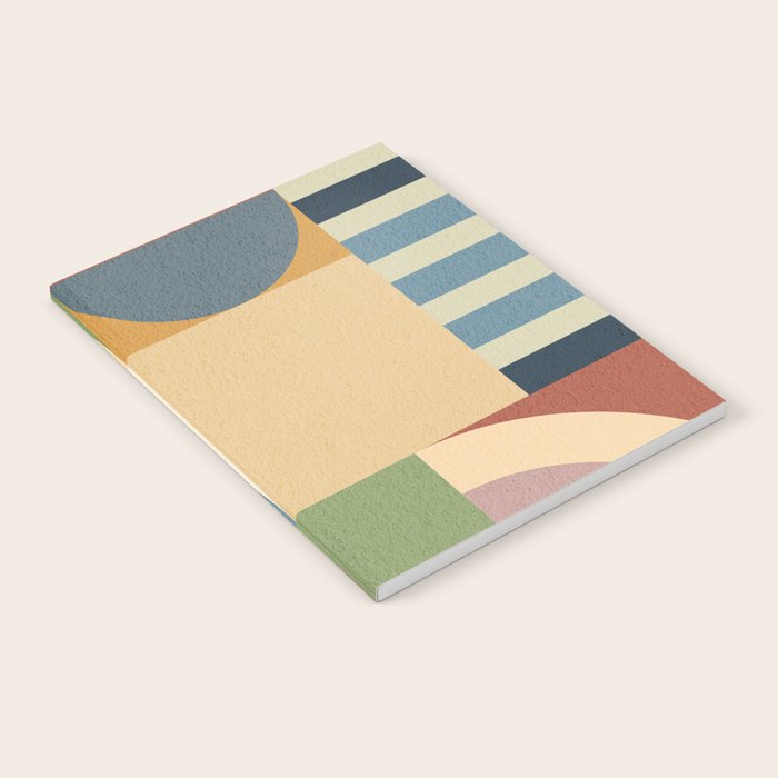 Abstract Bauhaus Geometry Sophisticated Autumn Notebook Gallery Image 2