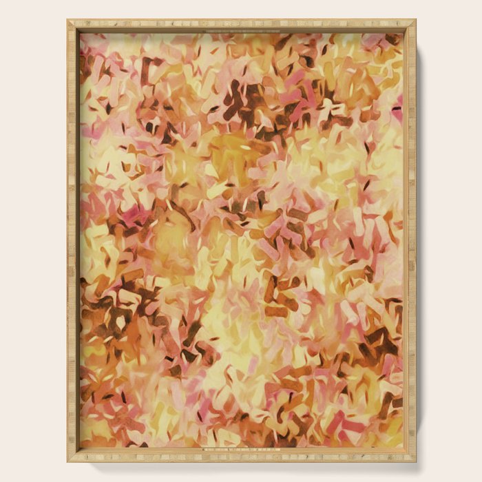 Confetti Autumn Orange Serving Tray Gallery Image 1