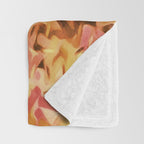 Confetti Autumn Orange Throw Blanket Gallery Image 3