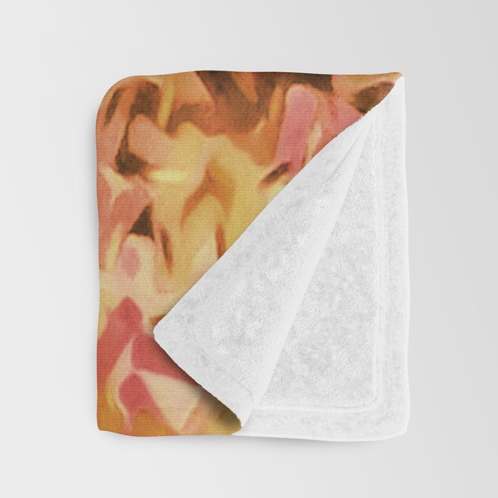 Confetti Autumn Orange Throw Blanket Gallery Image 3