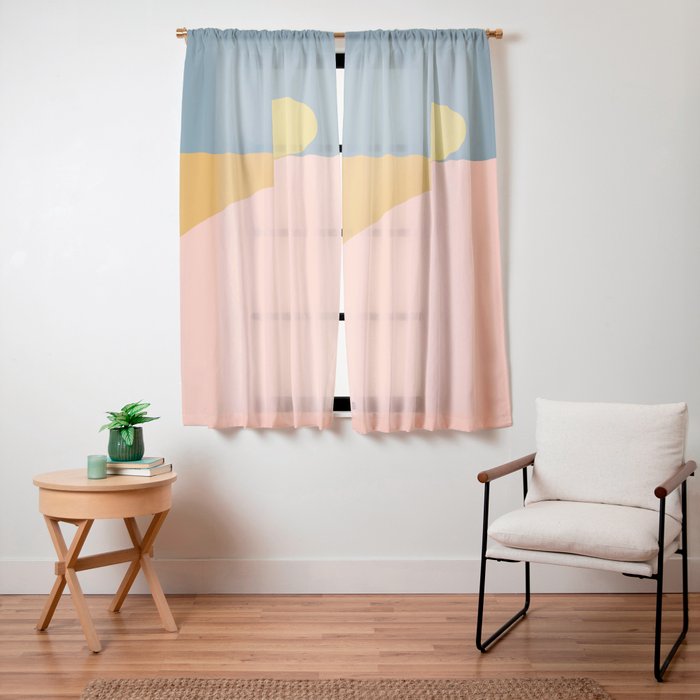 Simplistic Landscape XIV Window Curtain Gallery Image 15