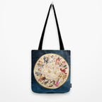 Vintage Astrology Zodiac Wheel Tote Bag Gallery Image 2