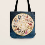 Vintage Astrology Zodiac Wheel Tote Bag Gallery Image 1