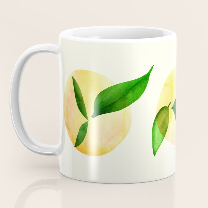 Wild Lemons Watercolor Coffee Mug Gallery Image 3