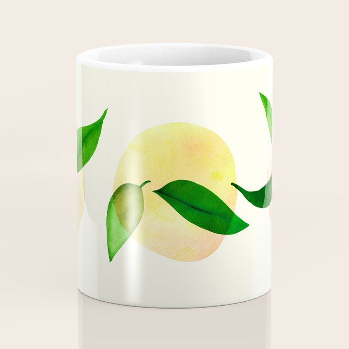 Wild Lemons Watercolor Coffee Mug Gallery Image 4