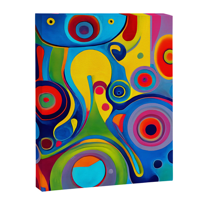 1960s Funky Psychedelic Abstract Canvas Print Gallery Image 1