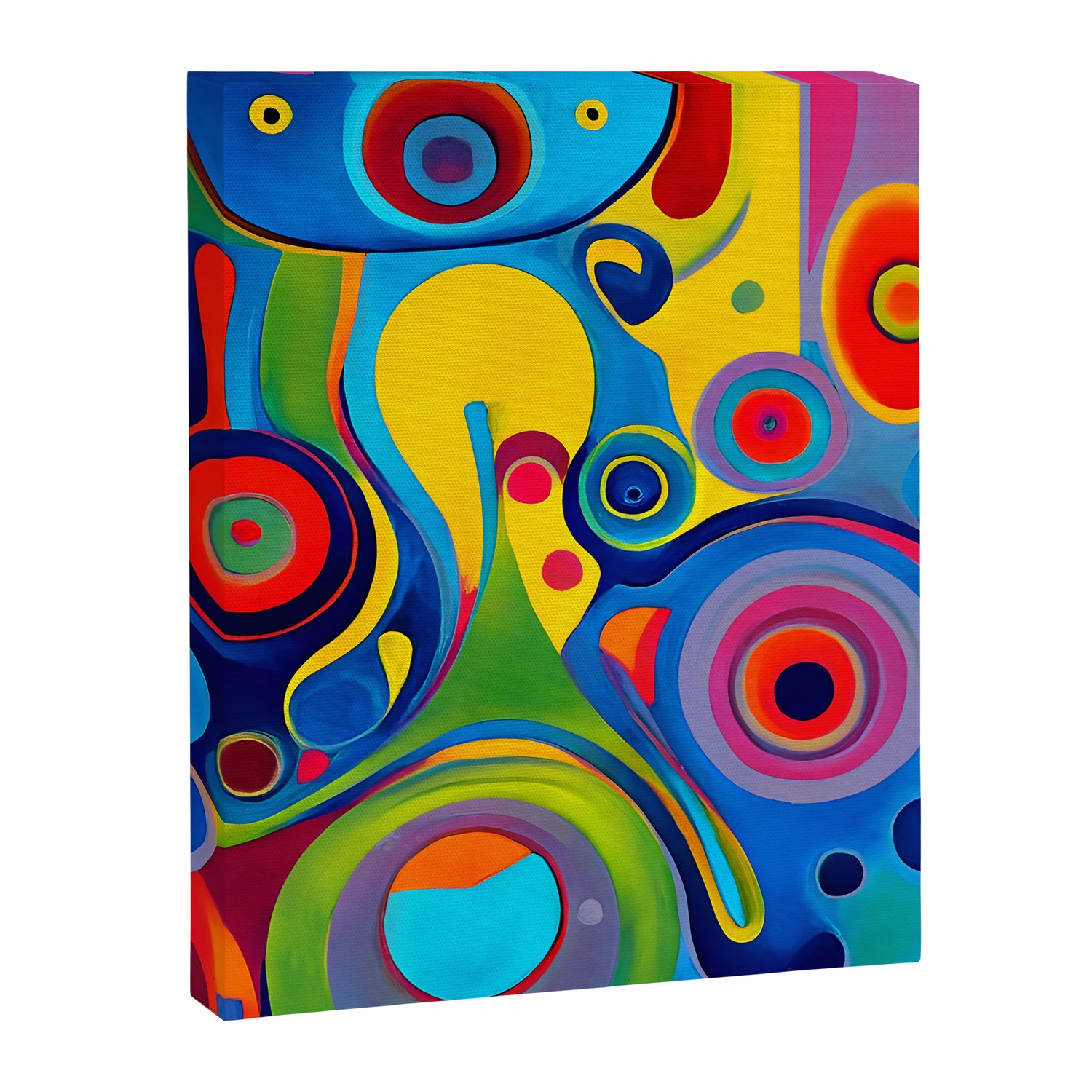 1960s Funky Psychedelic Abstract Canvas Print Gallery Image 3