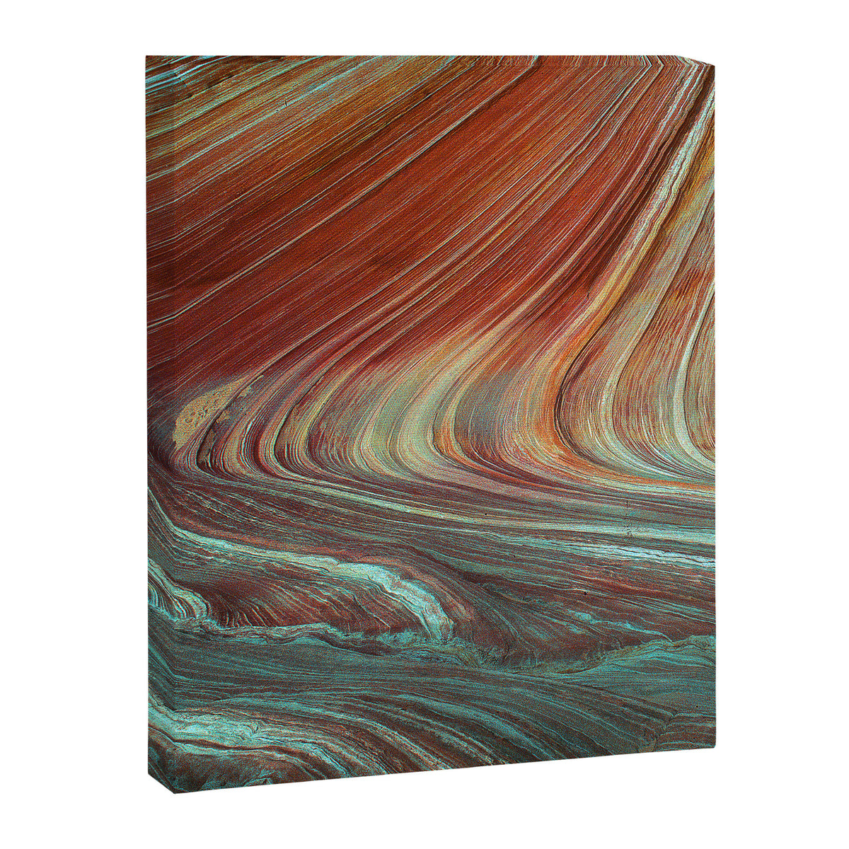 Epic Paria Wilderness Canyons 'Painted' Colored Sandstone Canvas Print Gallery Image 8
