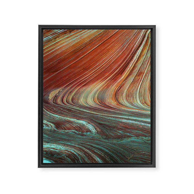 Epic Paria Wilderness Canyons 'Painted' Colored Sandstone Framed Canvas Print Gallery Image 8