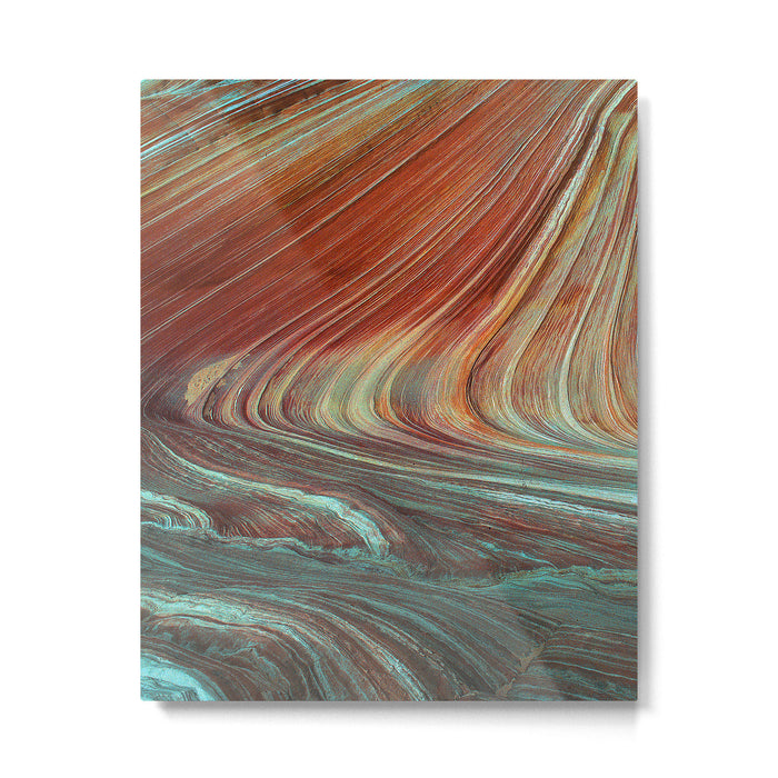 Epic Paria Wilderness Canyons 'Painted' Colored Sandstone Metal Print Gallery Image 1
