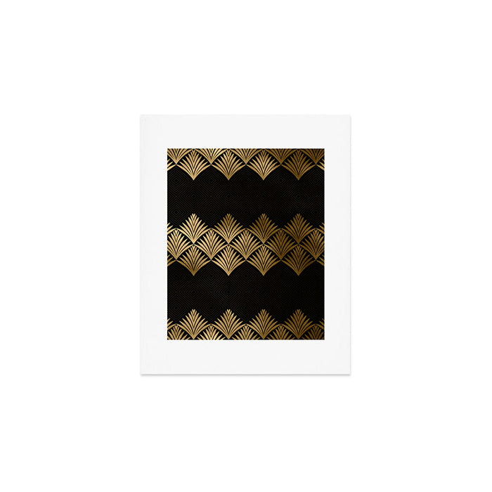 Reims France Luxueux Black and Gold Art Deco Art Print Gallery Image 1