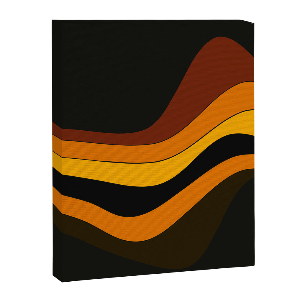 Retro 1970's Groovy Lines Colorful Designs Trending Art Canvas Print Gallery Image 8