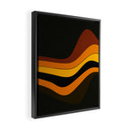 Retro 1970's Groovy Lines Colorful Designs Trending Art Framed Canvas Print Gallery Image 2