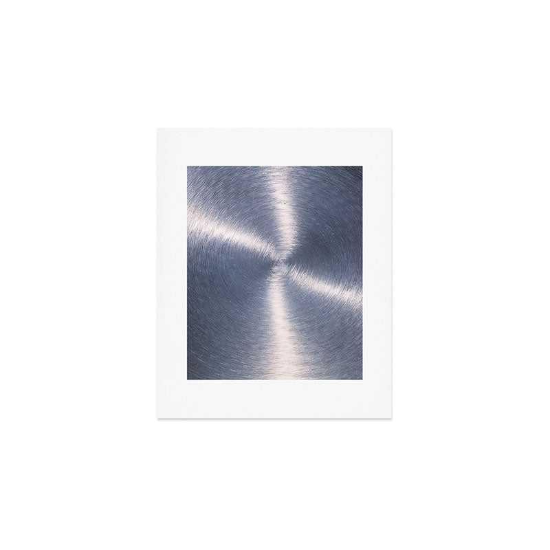 Silver Metallic Stainless Steel Pattern Art Print Gallery Image 1