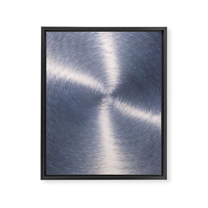 Silver Metallic Stainless Steel Pattern Framed Canvas Print Gallery Image 1