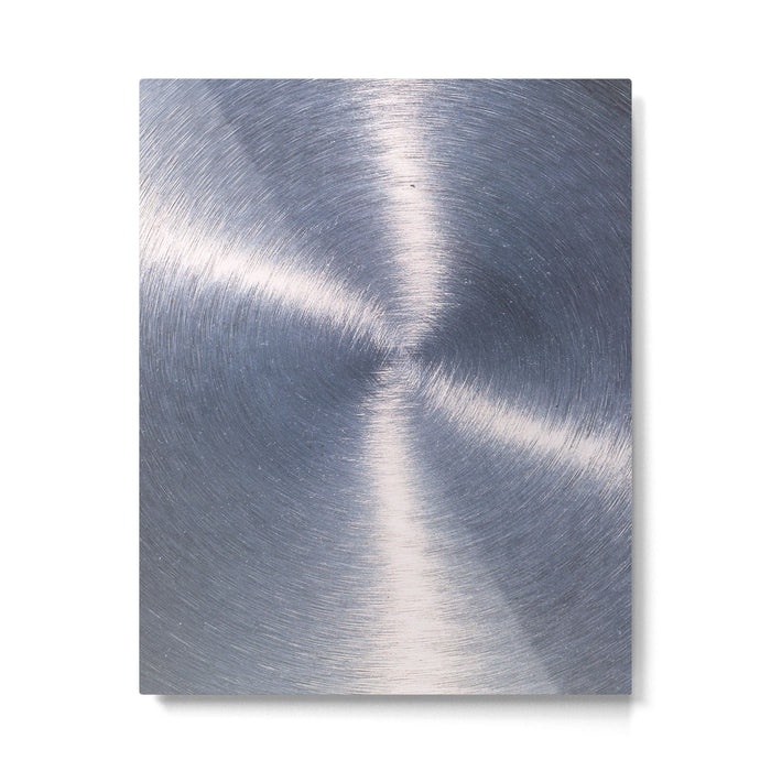 Silver Metallic Stainless Steel Pattern Metal Print Gallery Image 1