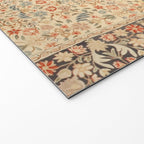 Vintage Floral Indian Rug Print Welcome Mat Gallery Image 2