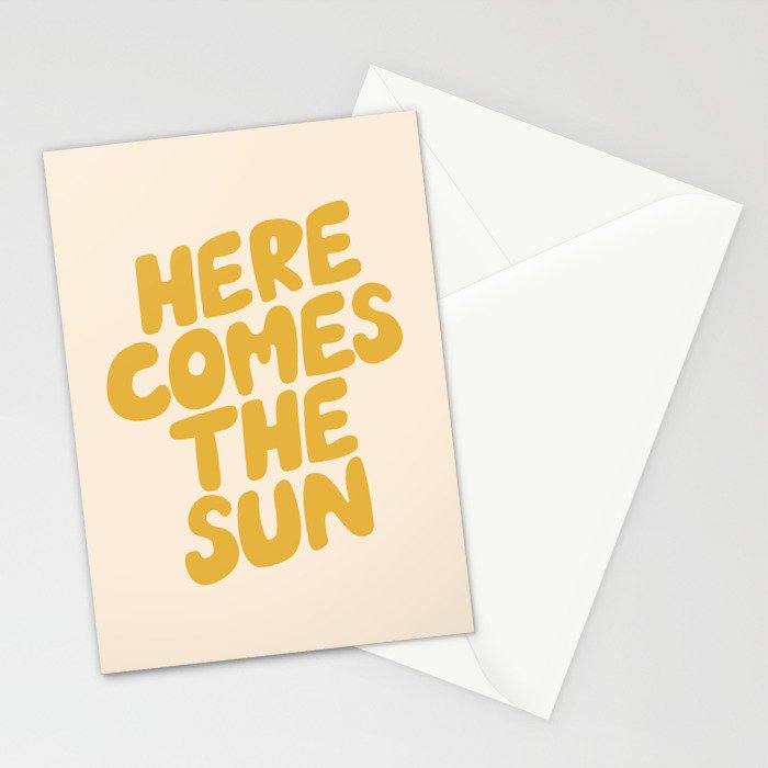 Here Comes the Sun Stationery Card Gallery Image 2