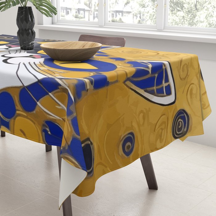 Gustav Klimt Cat Kiss Tablecloth Gallery Image 3