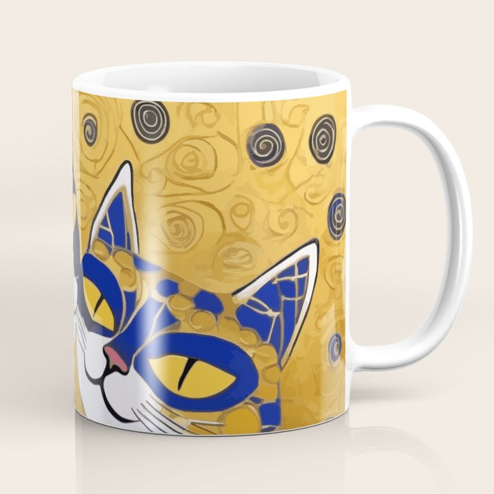 Gustav Klimt Cat Kiss Coffee Mug Gallery Image 1