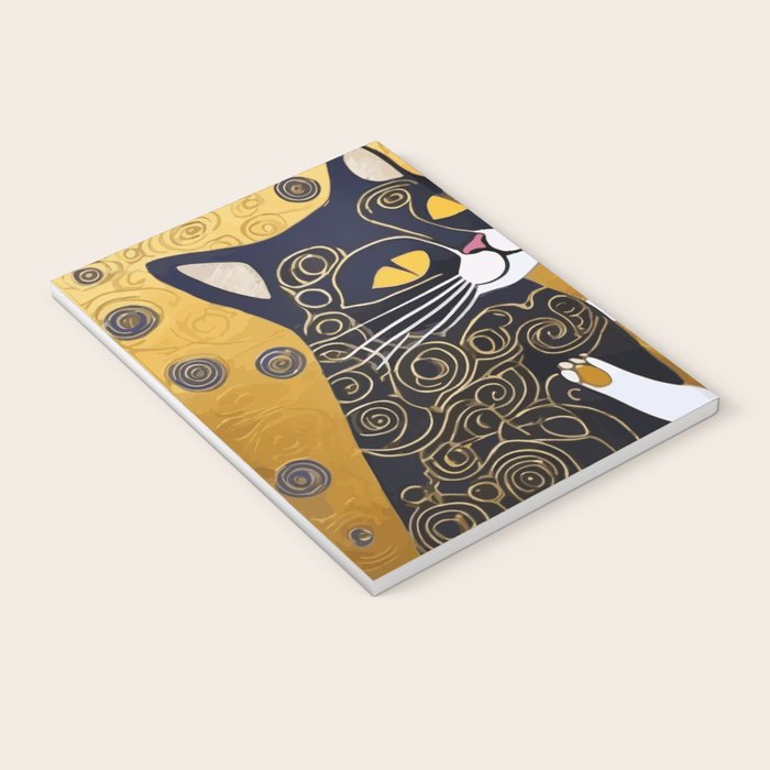 Gustav Klimt Cat Kiss Notebook Gallery Image 3